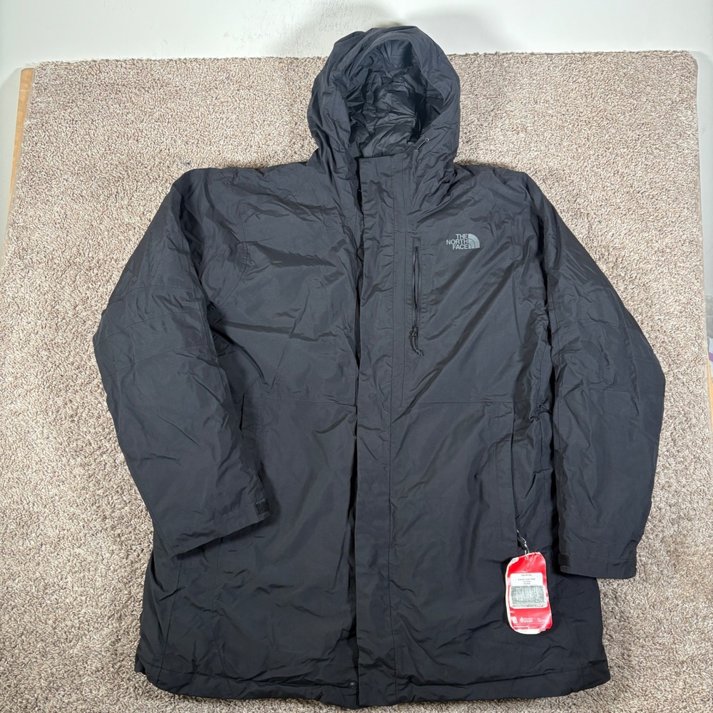 The North Face Mens Mount Elbert Parka Black HyVent Down Jacket XXL CQH2JK3-XXL